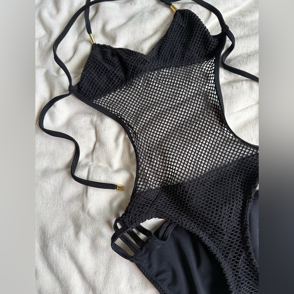 VENUS Black Mesh Swimsuit